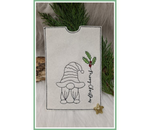 ADVENTSKALENDER 23. Dezember - Stickdatei - Merry Christmas Mistel